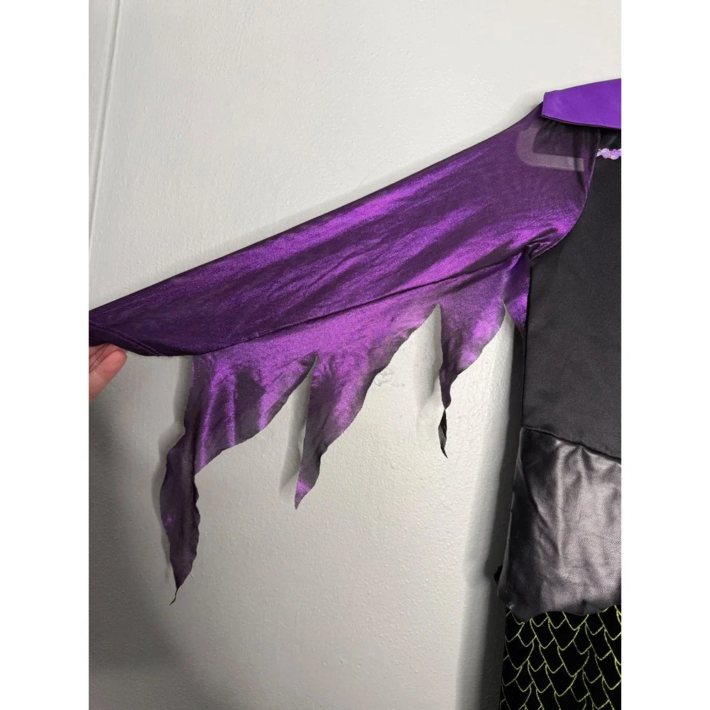 Disney Villains Maleficent Girl's Dress Halloween Costume - Picture 6 of 8